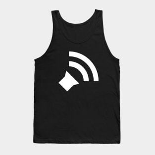 Simple Audio Icon - White Tank Top